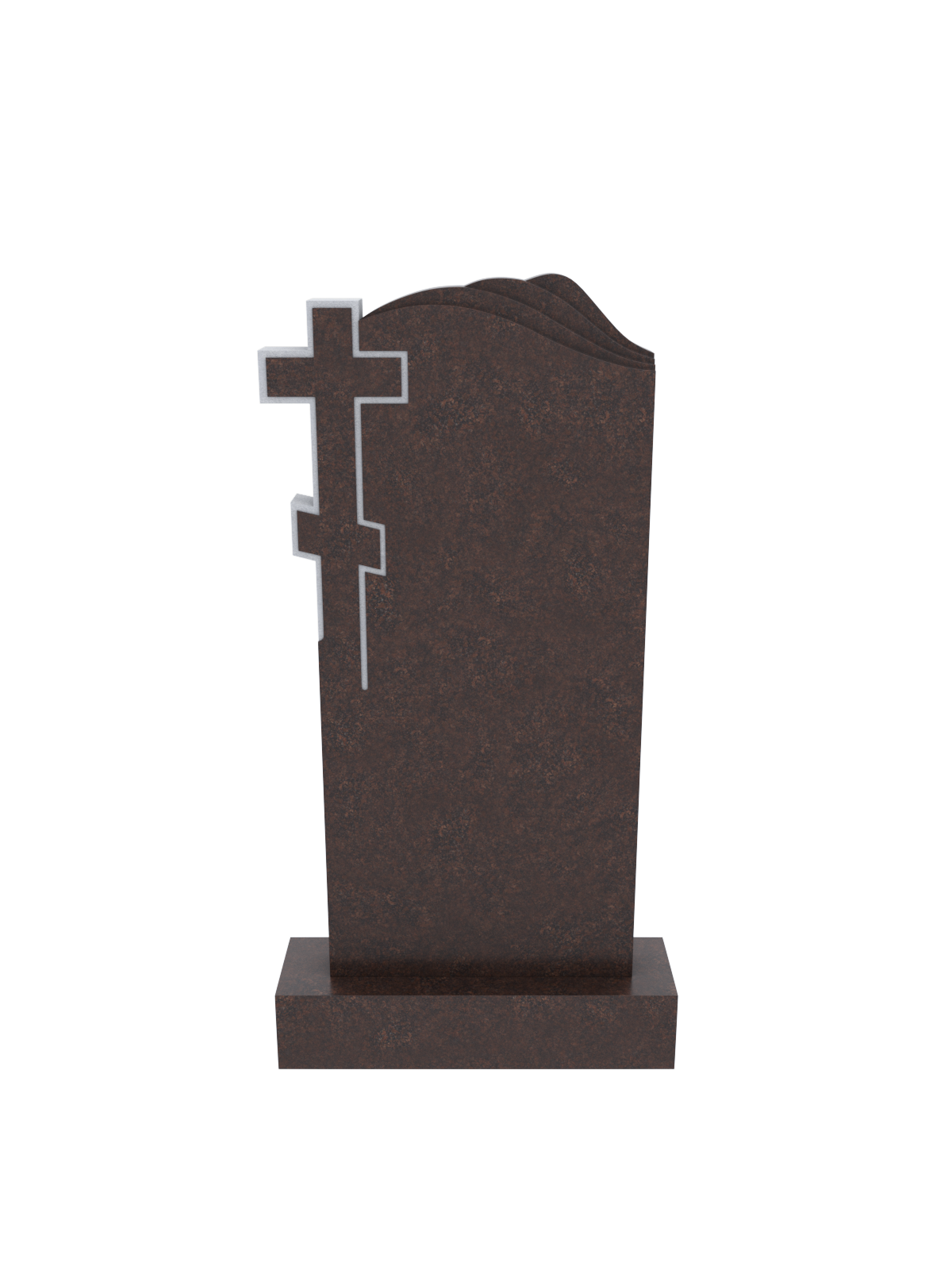 Памятник из Дымовского гранита с крестом 1239