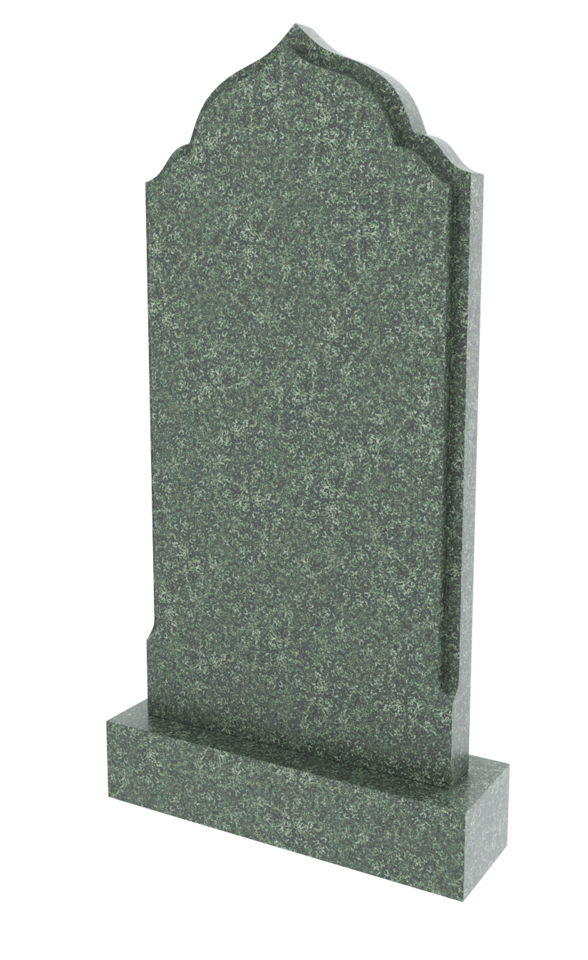Памятник из зеленого гранита Хибинит 1197